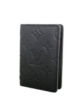 Louis Vuitton Card Case Taurillon Pocket Organizer Black